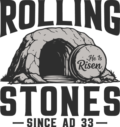Rolling Stones, he is risen Free SVG File for Members – Funny Easter tshirt design