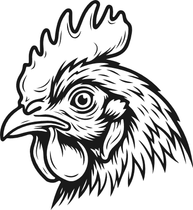 Rooster Head Free SVG File for Members – Farm animal chicken clipart