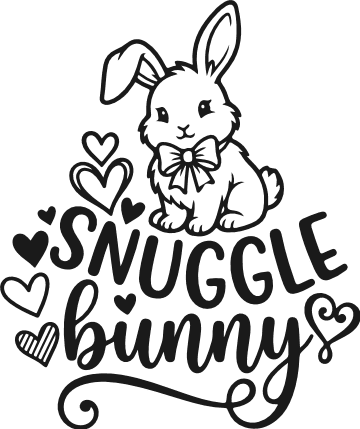 Snuggle Bunny Free SVG File for Members – easter tshirt design