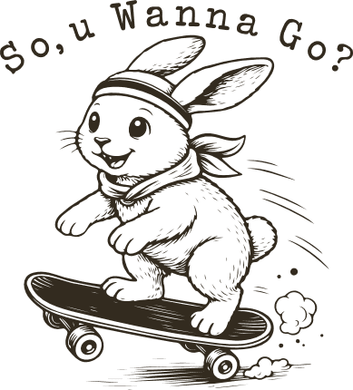 So U Wanna Go? Free SVG File for Members – funny easter bunny, tshirt design