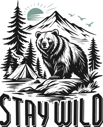 Stay Wild Free SVG File for Members – Adventure Quote, tshirt design