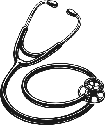 Stethoscope Free SVG File for Members – Medical Tool clipart image