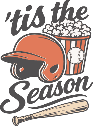 Tis The Season Free SVG File for Members – baseball fan tshirt design