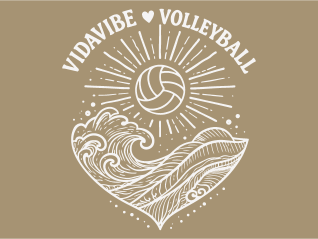 VidaVibe Volleyball SVG Design for tshirt - Free SVG File for Members