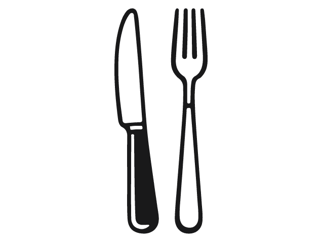 Minimal Knife and Fork Free SVG File – kitchen utensil clipart