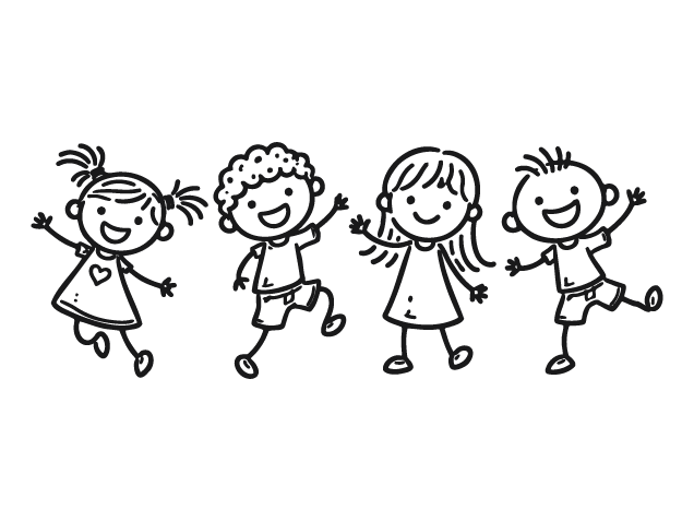 Happy Cartoon Kids Free SVG File Bundle for Members – Playful Children clipart