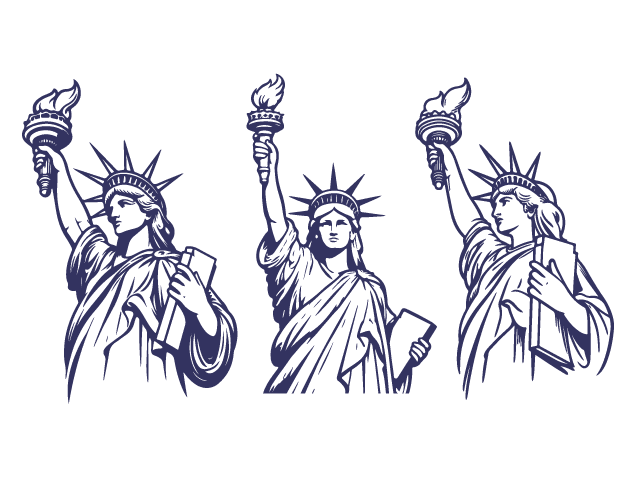Statue of Liberty Free SVG File Bundle for Members – New York Landmark Symbol, clipart