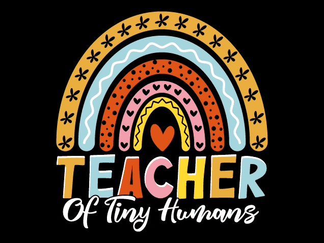 Teacher of Tiny Humans Free SVG File for Members – preschool teacher tshirt design