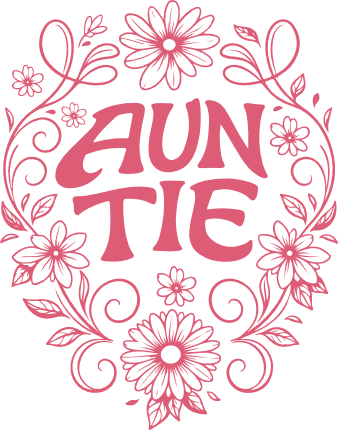 Auntie, aunt's day gift Free SVG File - floral tshirt design