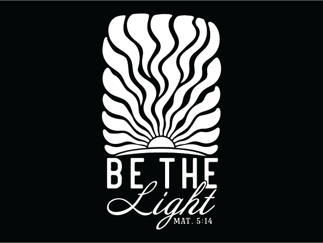 Be The Light, Mat 5:14, bible verse Free SVG File for Members – tshirt design