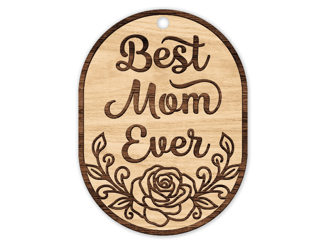 Best Mom Ever, ornament Free SVG File for Members – mother's day gift