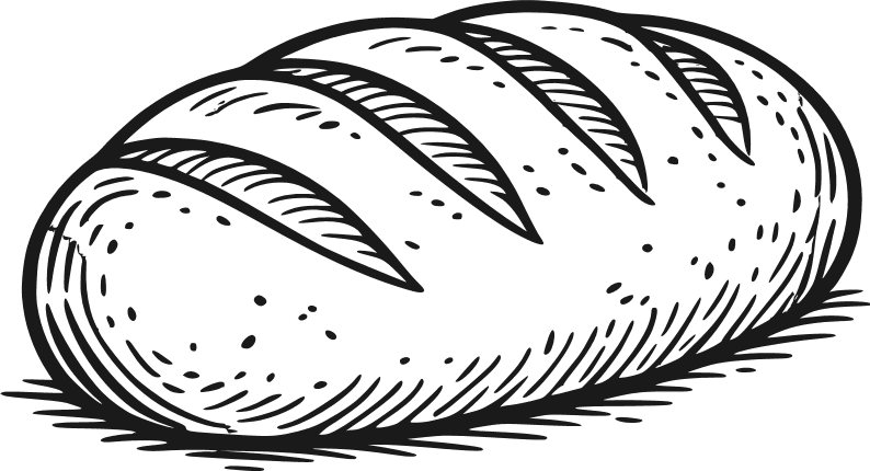 Bread loaf Free SVG File for Members – bakery bread clipart image
