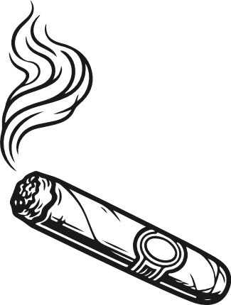 Burning cigarette Free SVG File for Members – Smoking Cigar Clipart
