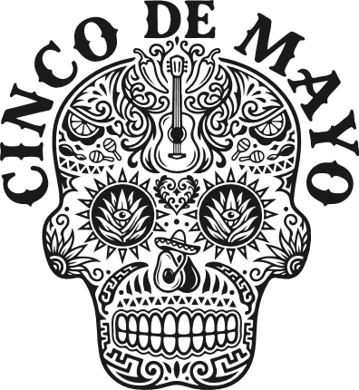 Cinco De Mayo, Sugar Skull Free SVG File for Members – Fiesta tshirt design