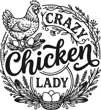 Crazy Chicken Lady Free SVG File for Members – funny farm life quote
