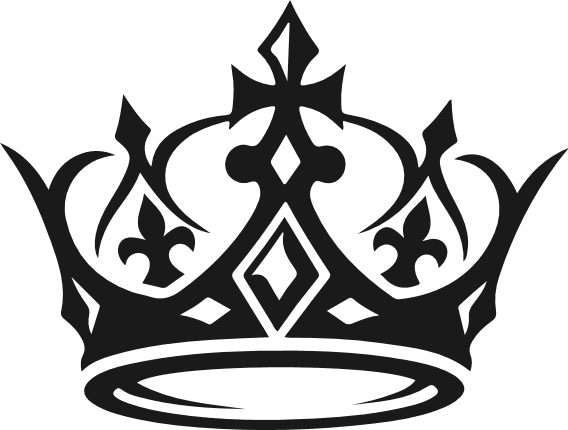 King Crown silhouette Free SVG File for Members – Royal Crown clipart image