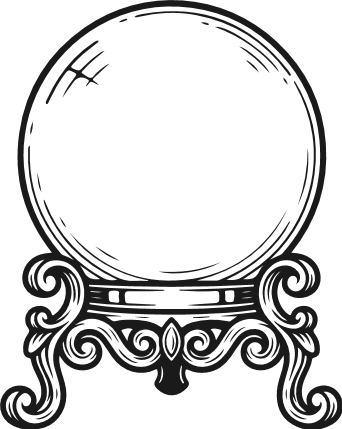 Magical Crystal Ball Free SVG File – mystical fortune teller clipart