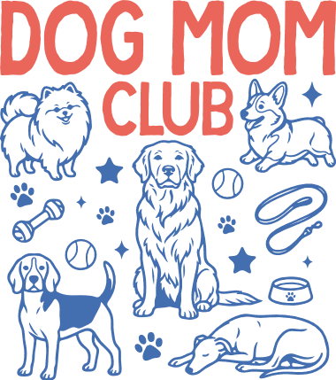 Dog Mom Club, Pet lover mom tshirt design - Free SVG File for Members