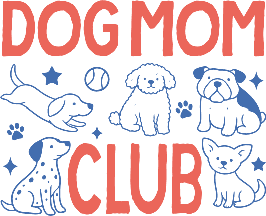 Dog Mom Club Free SVG File for Members – Pet lover mom tshirt design