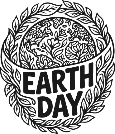 Earth Day Free SVG File – wall sign, tshirt design