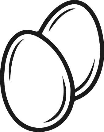 Minimal Egg outline clipart image - Free SVG File