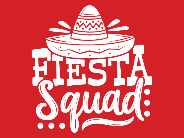 Fiesta Squad Free SVG File for Members – Cinco De Mayo, matching tshirt design