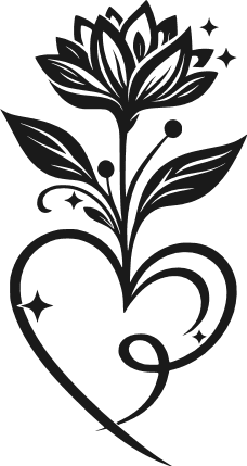 Elegant Floral Heart Free SVG File for Members – romantic floral clipart