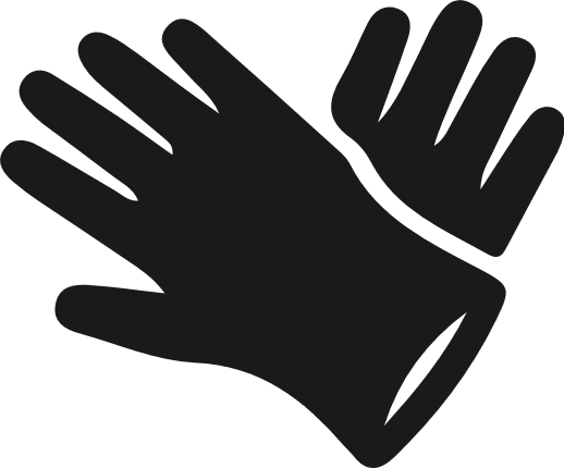 Gardening Gloves silhouette Free SVG File – gardening tools clipart image