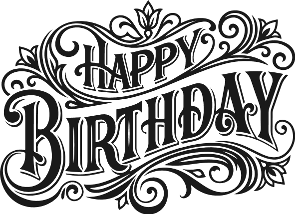 Happy Birthday sign Free SVG File for Members – birthday gift