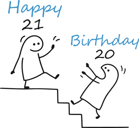 Happy Birthday Free SVG File for Members – funny customized year birthday tshirt design
