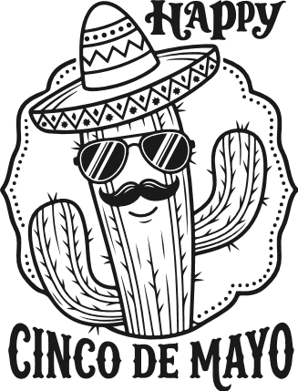 Happy Cinco De Mayo Free SVG File for Members – Mexican Festival decor