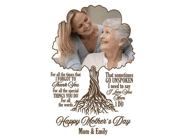 For all the times, I forgot to thank you Free SVG File for Members – customized mother's day gift