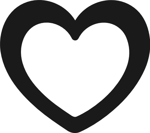 Heart outline silhouette Free SVG File – heart clipart image