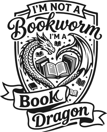 I'm Not A Bookworm, I'm A Book Dragon Free SVG File for Members – books lover quote