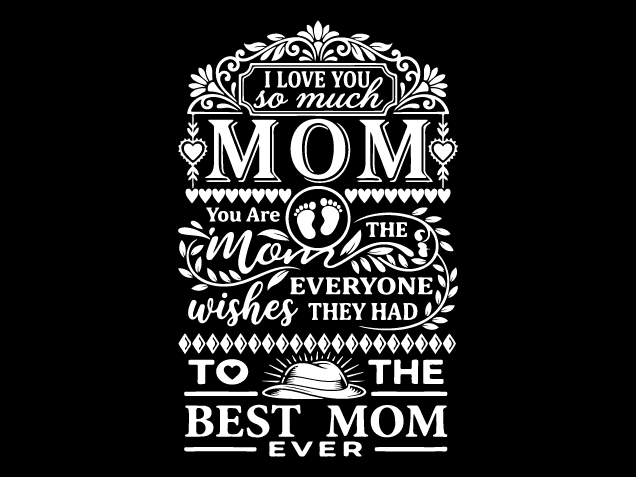 I Love You so much mom Free SVG File for Members – love quote, mother's day gift