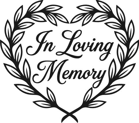 In Loving Memory heart Free SVG File for Members – Memorial design