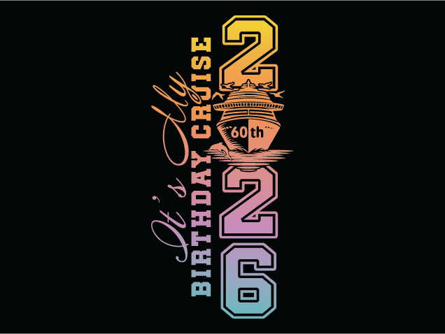 Its My Birthday Cruise 2026 Free SVG File for Members – 60th birthday tshirt design