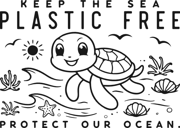 Keep the Sea Plastic Free, Protect Our Ocean Free SVG File for Members – Earth Day