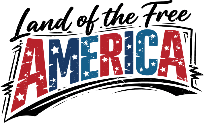 Land Of The Free, America Free SVG File for Members – 4th of july design