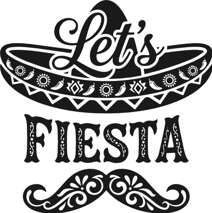 Let's Fiesta, cinco de mayo, tshirt design - Free SVG File for Members