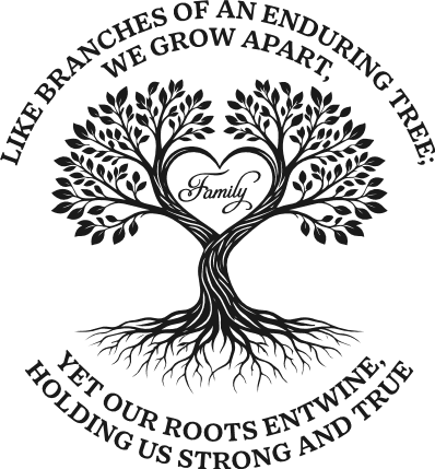 Like Branches of an enduring tree Free SVG File for Members – inspirational family quote