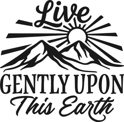Live Gently Upon This Earth Free SVG File – Earth Day, tshirt design