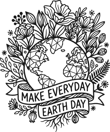 Make Everyday Earth Day Free SVG File – earth day, wall sign