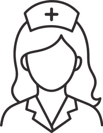 Nurse Outline Free SVG File for Members – nurse clipart image