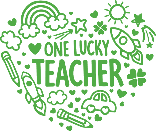 One Lucky Teacher Free SVG File for Members – teacher appreciation tshirt design