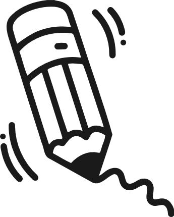 Pencil outline Free SVG File for Members – stationery, pencil clipart