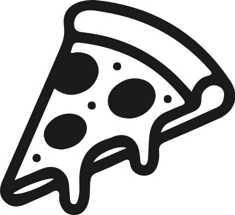 Cheesy Pizza Slice Free SVG File – food, pizza clipart image