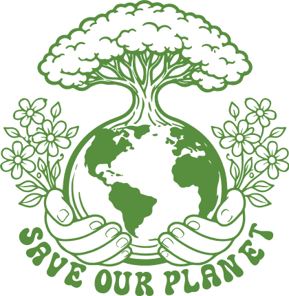 Save Our Planet, earth day - Free SVG File