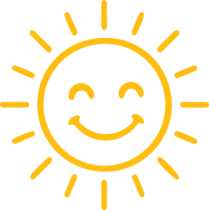 Smiling Sun outline Free SVG File for Members – happy face sun emoji clipart image