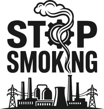 Stop Smoking Free SVG File – Industrial Pollution awareness design